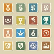 trophy and awards icons set N19