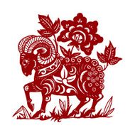 Goat papercut N8