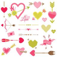 Love Heart and Arrows Set - for Valentine&#039;s Day N2