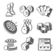 Casino Sport and Leisure Games Icons