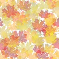 EPS10 Autumn leaves seamless background Vector illustration N3