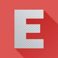 Flat Letter E