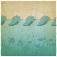Vintage underwater background