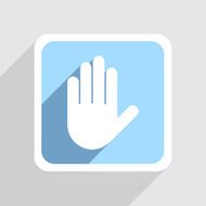 Vector blue icon on gray background Eps10 N46