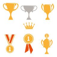 trophy and awards icons set N20