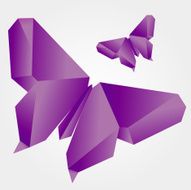 Butterfly Origami Illustration N2