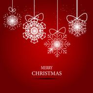 Christmas Snowflakes Background Vector Illustration N66