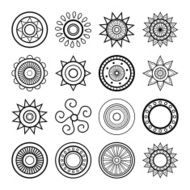 Vector set of design elements N16