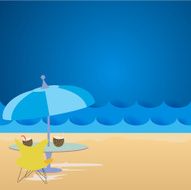 Summer sale background and poster - Vector format