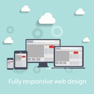 Responsive web design icon Vector Illustration N5