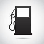 Gas station icon isolated on white background