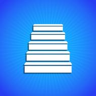 Vector icon on blue background Eps10 N24