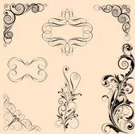 Ornamental element set