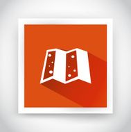 Icon of map for web and mobile applications