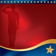 Military Soldier Salute Background N2