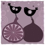 Birds and Fruits (Series) N20
