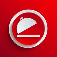 Vector red circle icon Eps10 N28