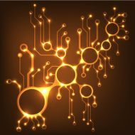 EPS10 vector circuit board background texture N28