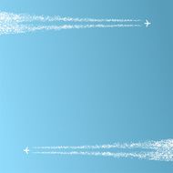 Two planes in the sky
