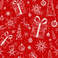 Seamless Christmas pattern N79