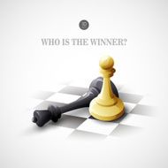 Winning Chess concept Vector background N4