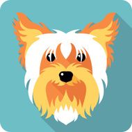 dog icon flat design N8