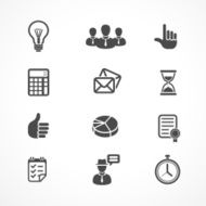 Vector Office and Business icons set N3