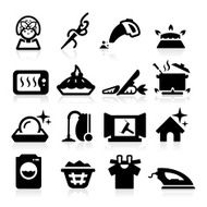 Housekeeping icons set - Elegant series