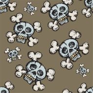 Skull and Crossbones Seamless tile