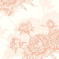 Engraved Peonies background