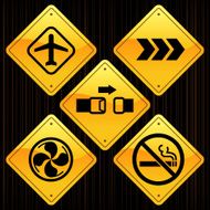 Yellow Signs - Plane Travel N2