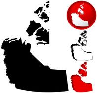 Detailed Map of the Northwest Territories Canada