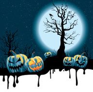 Dripping Halloween Background