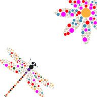 Silhouette of dragonfly N2
