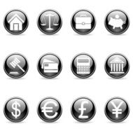Business and finance buttons N2