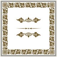 vector vintage frame N25