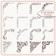 Vintage Design Elements Corners And Borders