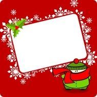 Winter frame with a kid N2