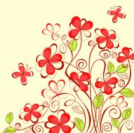 Abstract floral background for textile design N2