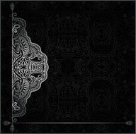 Abstract asymmetric decoration lace frame border pattern ethnic ornament