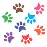 Colorful vector footprint design N2