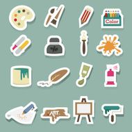 Art icons sticker