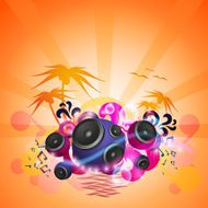 Disco Dance Tropical Music Flyer
