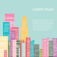 Abstract Skyline City Vector N12