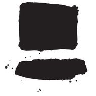 Splash blot banner set in black on white abstract watercolor N32