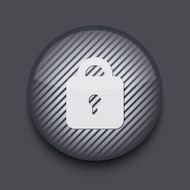 Vector app circle striped icon on gray background Eps 10 N17