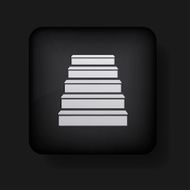 Vector ladder icon on black Eps10 N2