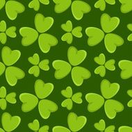 Floral seamless pattern with clover