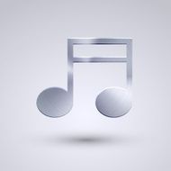 Vector full metal icon on blue background Eps10 N25