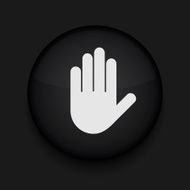 Vector version Hand icon Eps 10 illustration Easy to edit N5